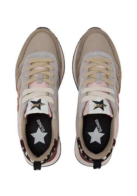 Sneaker Stargirl Multicolor in nylon e suede beige scuro SUN68 | Z4521677
