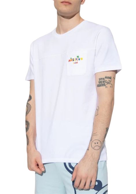 T-shirt con logo Moschino | A190723230001
