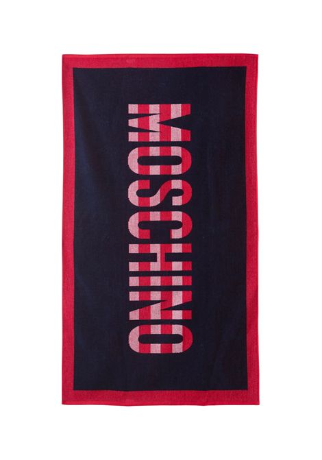 Asciugamano con stampa Moschino | A430194301289