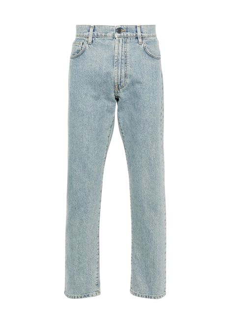 Jeans dritti con applicazione Moschino | ZRA035220220294